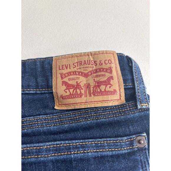 Levi’s 715 Bootcut Red Tag Dark Blue Wash Size 27 - Picture 6 of 12